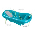 Infant To Toddler Tub with Sling Blue