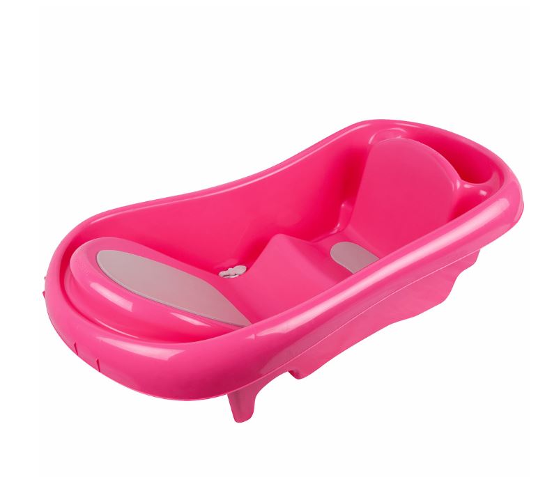 Infant To Toddler Tub with Sling Pink