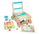 Wooden Shape Sorter Grocery Cart