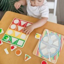 Wooden Shape Sorter Grocery Cart