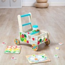 Wooden Shape Sorter Grocery Cart