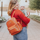 Itzy Mini Diaper Backpack Cognac