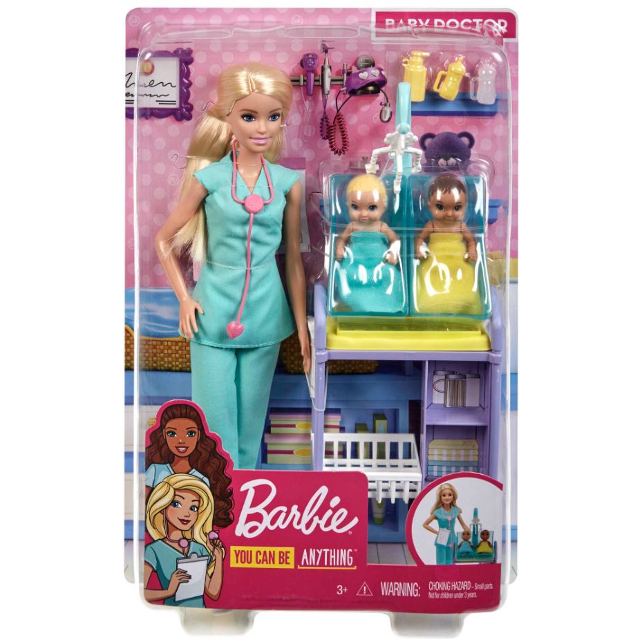 Barbie Baby Doctor Doll Playset Blonde