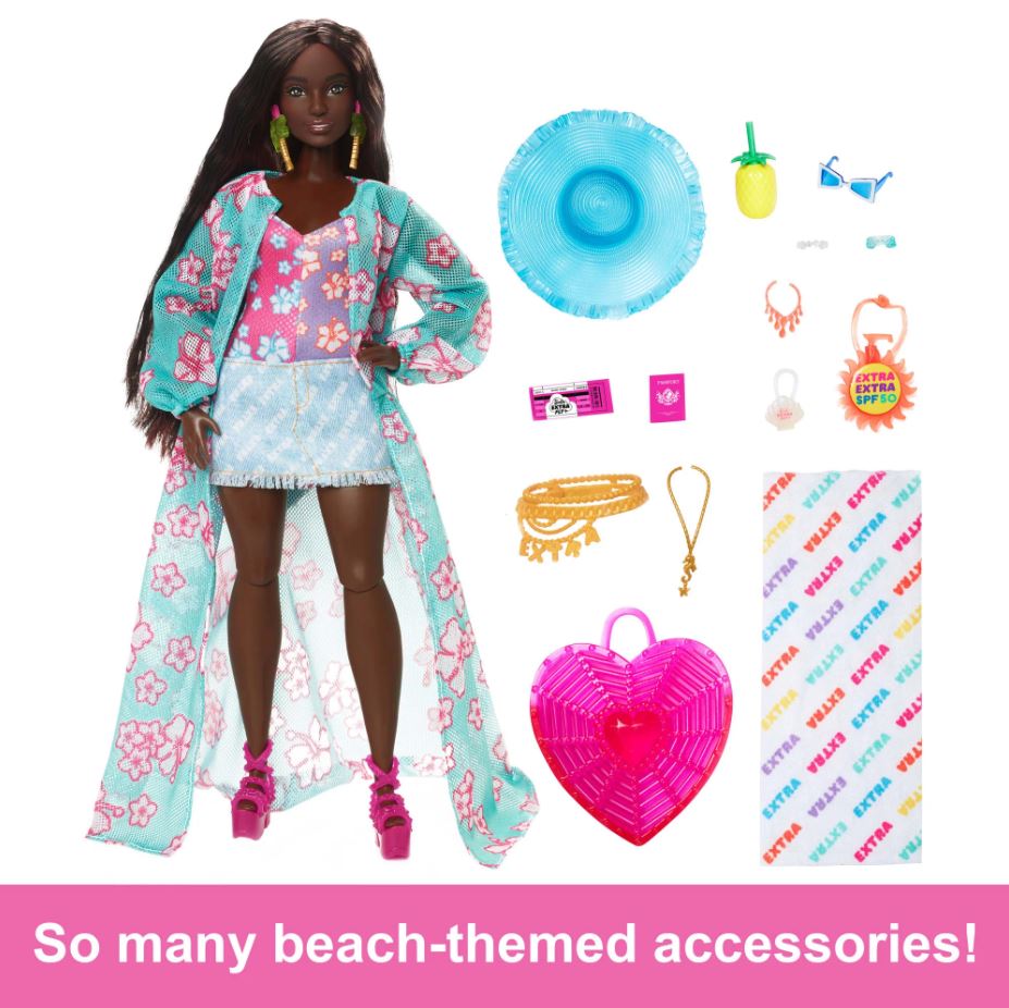 Barbie Extra Fly Doll - Beach Theme