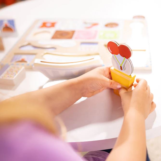 Wooden Magnetic Ice Cream Puzzle & Play Set