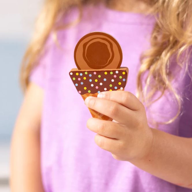 Wooden Magnetic Ice Cream Puzzle & Play Set