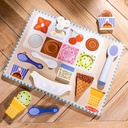 Wooden Magnetic Ice Cream Puzzle & Play Set