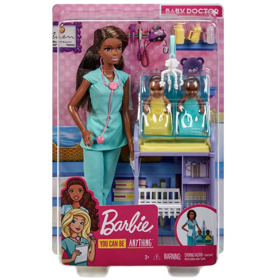 Barbie Baby Doctor Doll Playset Brunette