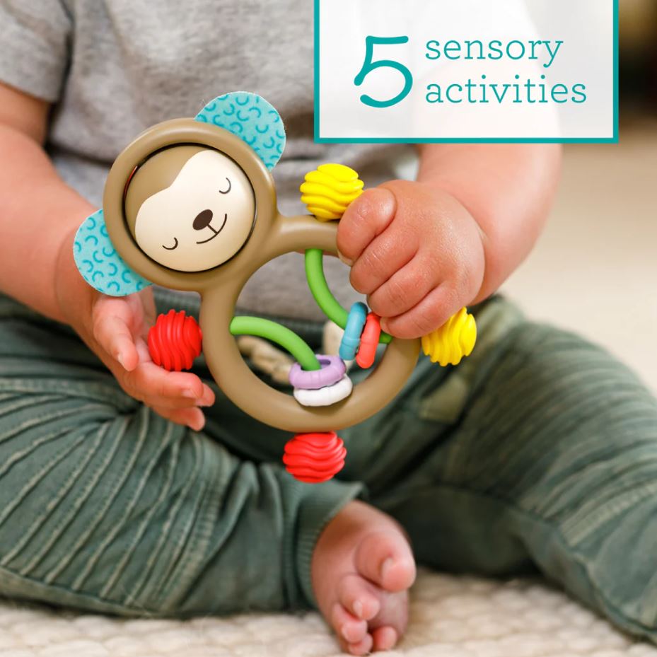 Busy Lil Sensory Rattle - Monkey