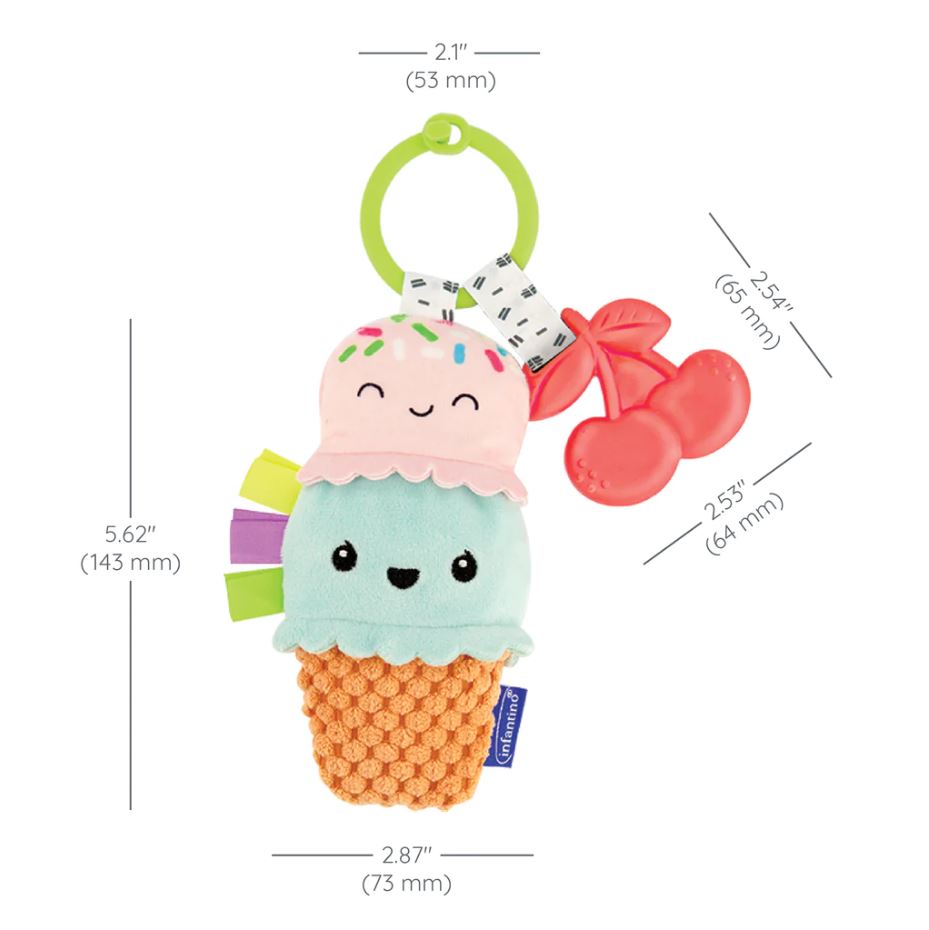 Plushy Pal & Teether - Ice Cream