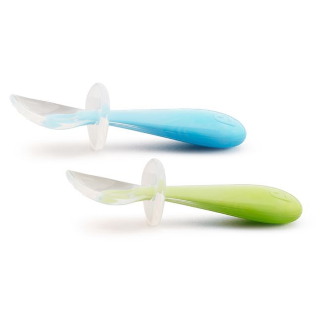 Gentle Scoop Silicone Training Spoons 2pk