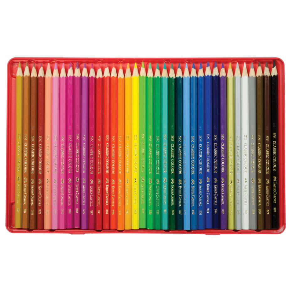 Faber Castell Classic Color Pencil Tin Set 36ct