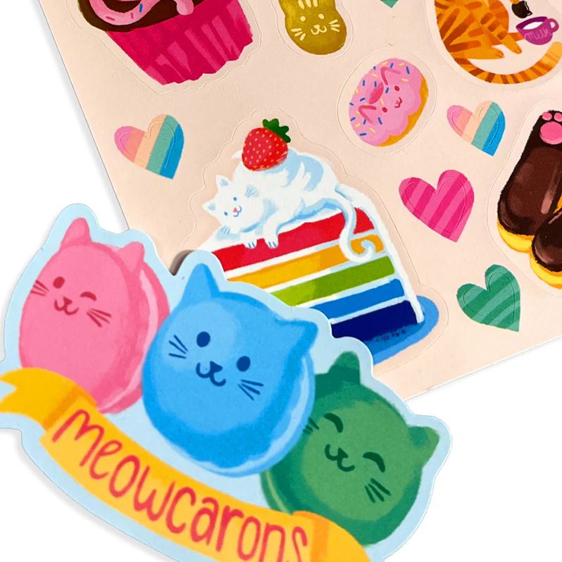 Scented Scratch Stickers - Cat Café 