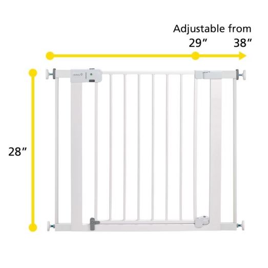 Safety 1st Easy Install Auto-Close Gate w/ Wall Cups