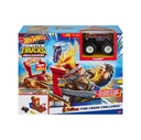 Hot Wheels Monster Trucks Fire Crash Challenge Playset