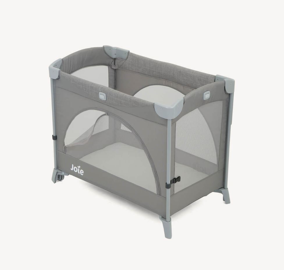 Joie Kubbie Sleep Beside Crib & Travel Cot - Foggy Grey