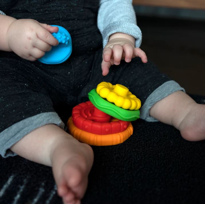 Stack & Teethe Multi Textured Teether Toy