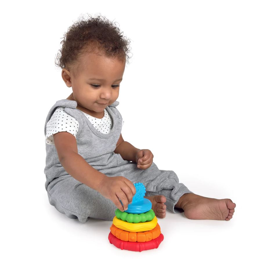 Stack & Teethe Multi Textured Teether Toy