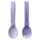 Sweetie Spoon & Fork Set Amethyst & Purple