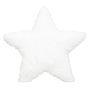 White Star Faux Fur Star Cushion