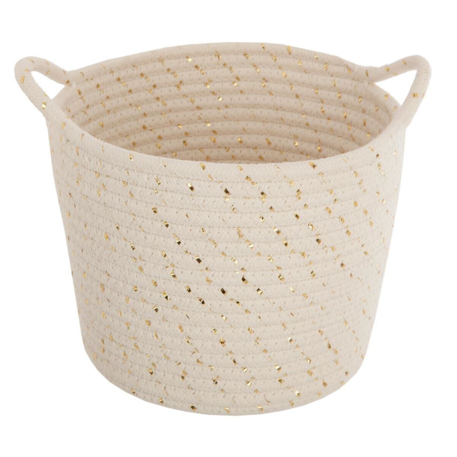 Lurex Woven Storage Baskets 3pc