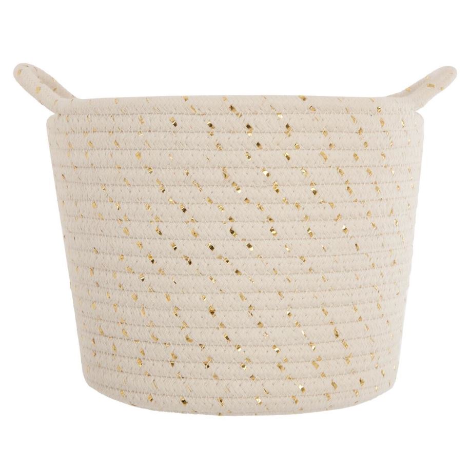 Lurex Woven Storage Baskets 3pc