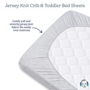 Gray Fitted Crib Sheet