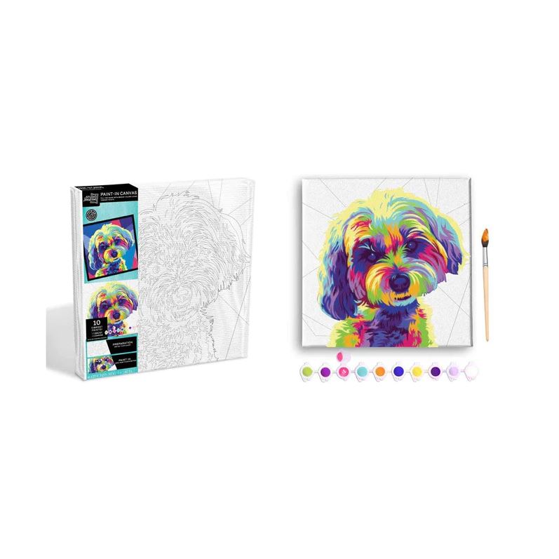 Canvas Paint Kit - Pop Art Dog
