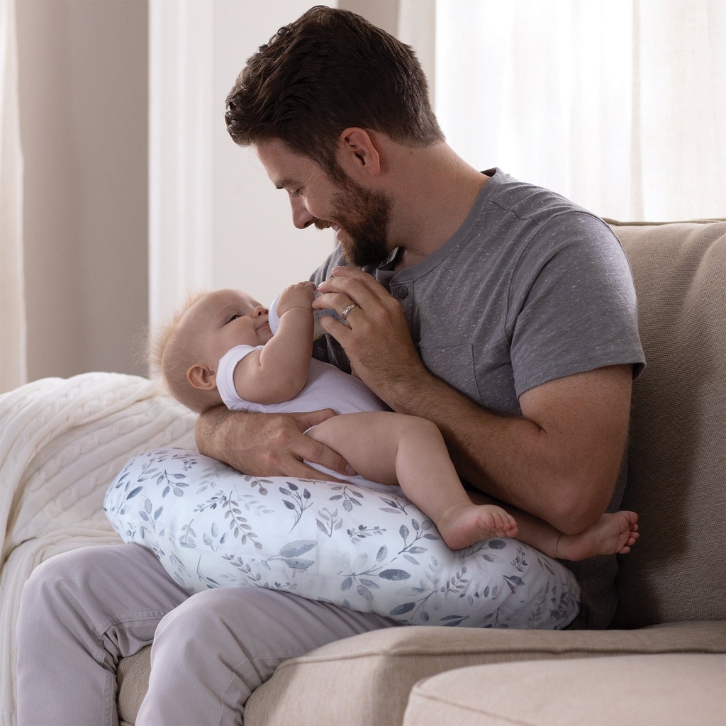 Boppy Plw w Cvr Taupe Leaves