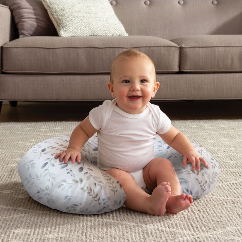 Boppy Plw w Cvr Taupe Leaves