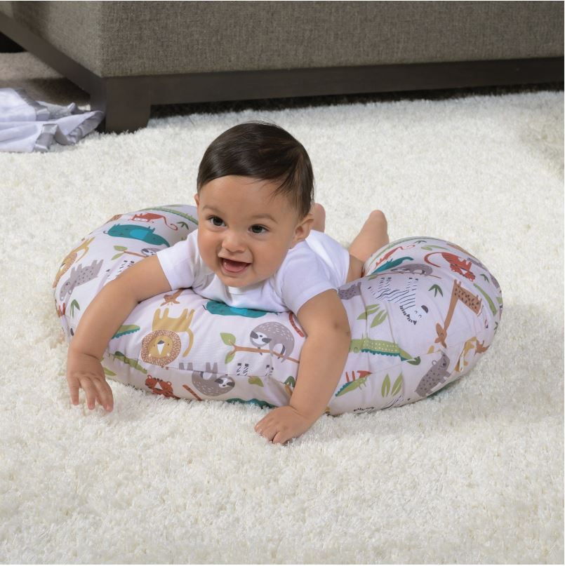 Boppy Plw w Cvr Neutral Jungle