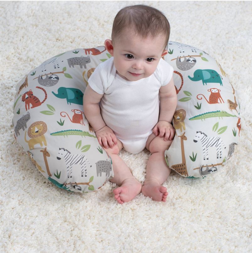 Boppy Plw w Cvr Neutral Jungle