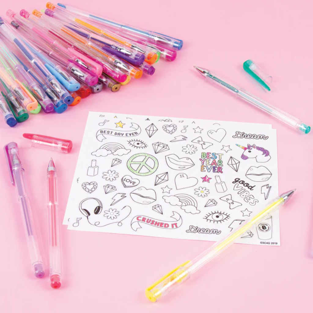 30 pc Scented Gel Pens with CYO sticker sheet