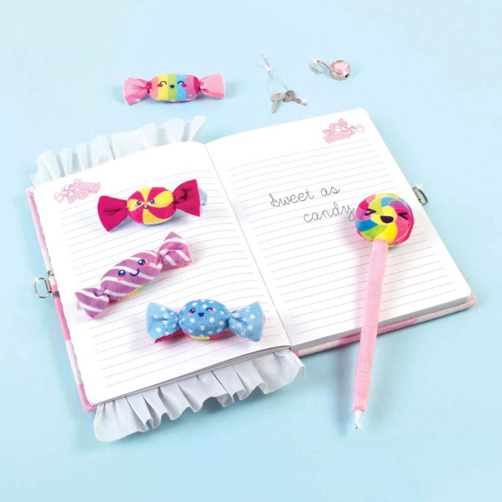 Candy Plush Pocket Locking Journal 