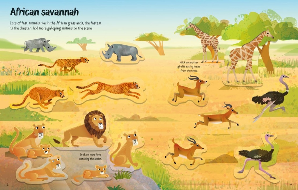 First Sticker Book Wild Animals