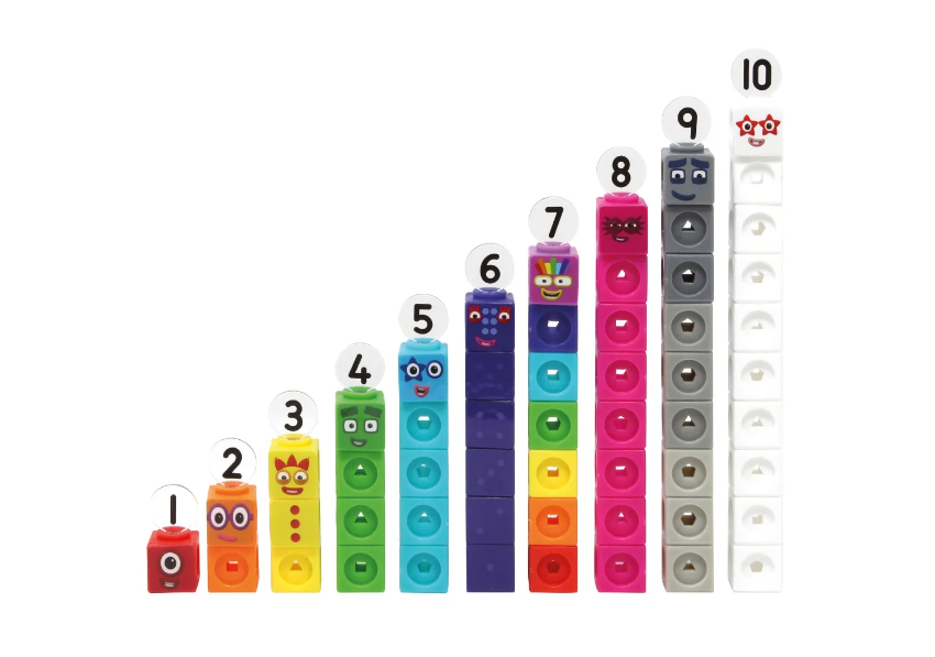 Mathlink Cubes, Numberblocks 1-10 Set