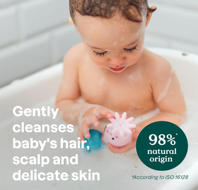 Attitude Baby Leaves 2-in-1 Hair & Body Foaming Wash Almond Milk 10 fl. oz.