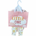 Pink Floral Layette 8pc Gift Set