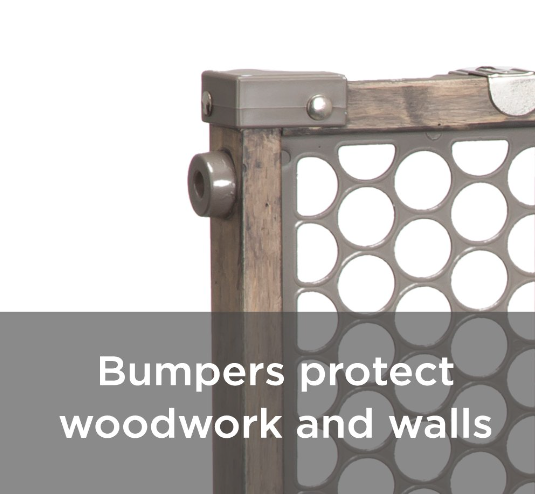 Safety 1st Vintage Grey Wood Doorway Gate