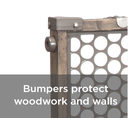 Safety 1st Vintage Grey Wood Doorway Gate