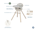 Maxi Cosi Moa 8-in-1 High Chair - Classic Oat