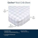 Gerber Knit Crib Sheet Dino Time - Dots