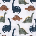 Gerber Dino Time Muslin Blankets 2 Pack