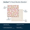Gerber Retro Floral Muslin Blankets 2 Pack