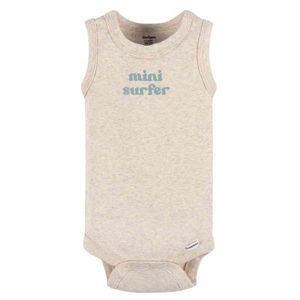 Gerber Surfer Sleeveless Onesie 4pk 0-3M