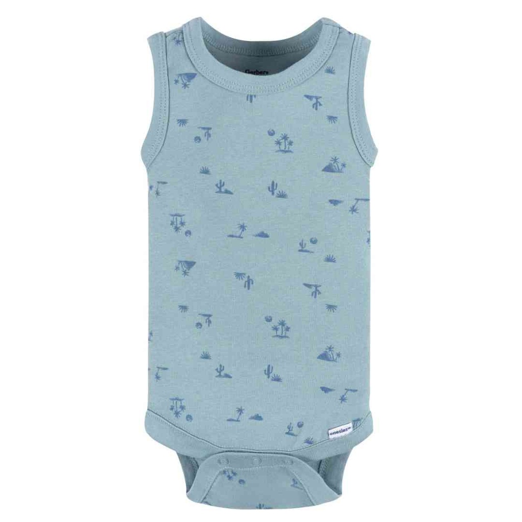 Gerber Surfer Sleeveless Onesie 4pk 0-3M