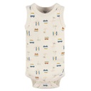 Gerber Surfer Sleeveless Onesie 4pk 0-3M