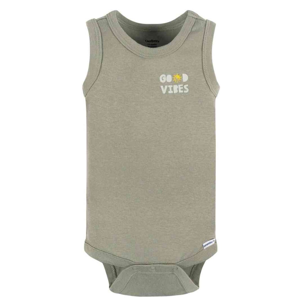 Gerber Sea Turtles Sleeveless Onesie 4pk 0-3M