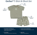 Gerber Palms Shirt & Shorts Set 0-3M