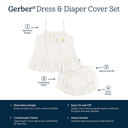 Gerber Stripes Dress & Bloomers Set 0-3M